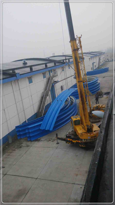 揚州糧庫拱形屋頂?shù)跹b