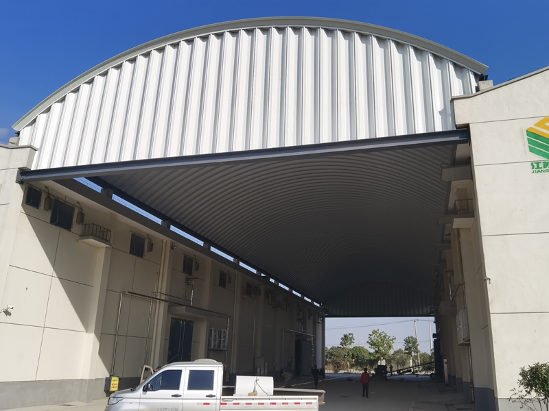 江蘇揚(yáng)州糧食儲(chǔ)備庫(kù)拱形屋面工程